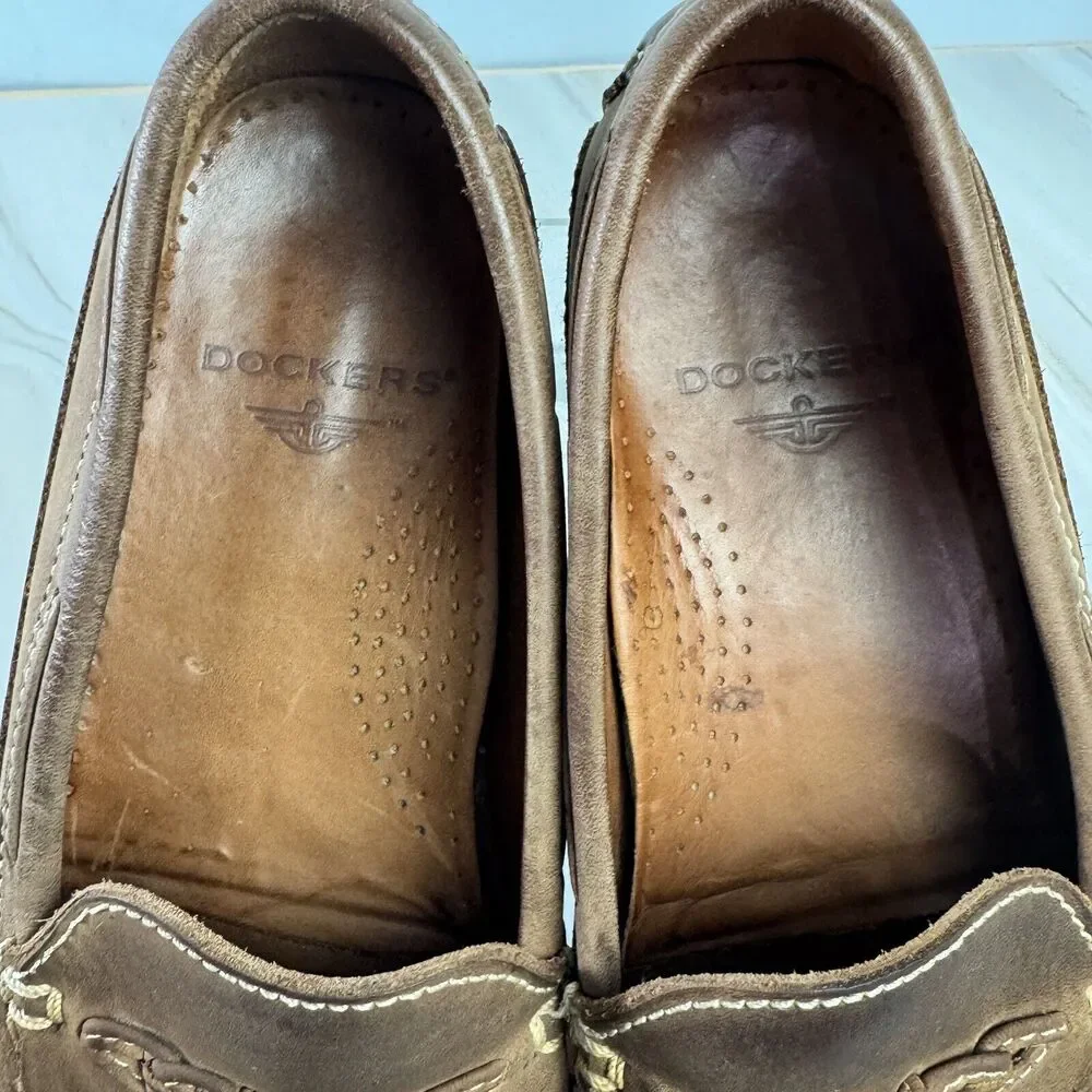 Dockers Men's Shoes Brown Suede Sz 9M Tasseled Loafer Slip-On Casual 90-7037 EUC